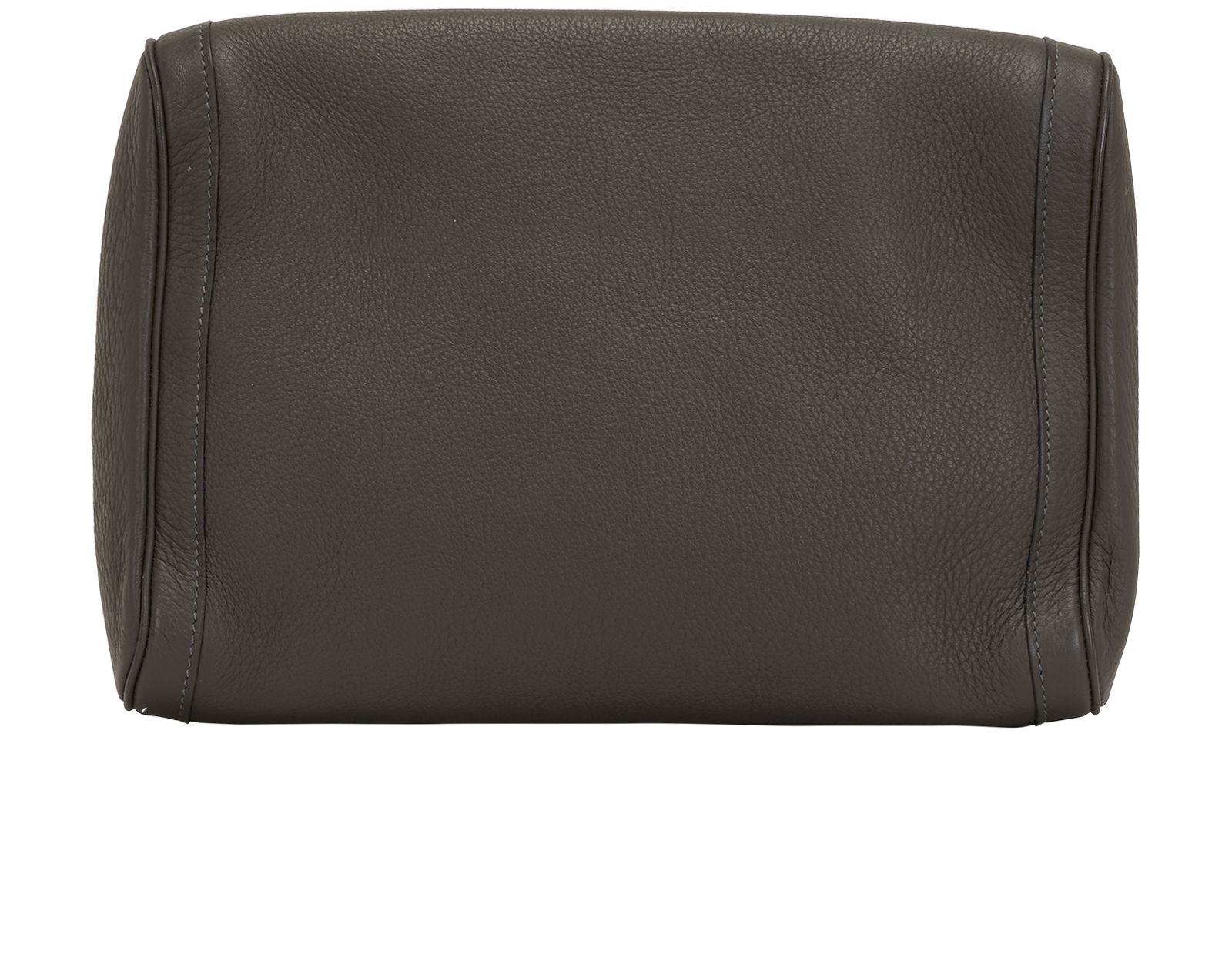Hermes Toiletry Pouch, &pound;295, Accessories, Grey, Leather, Back view
